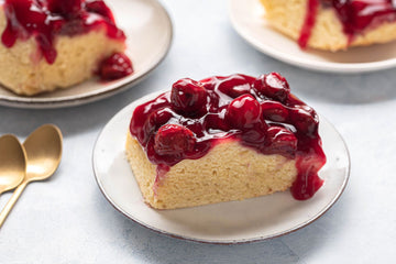 Andy Anand's Deliciously Indulgent Sugar Free Cherry Cake 9" - Soft Creamy & Moist Decadent Cakes From Bakery (2.9 lbs)