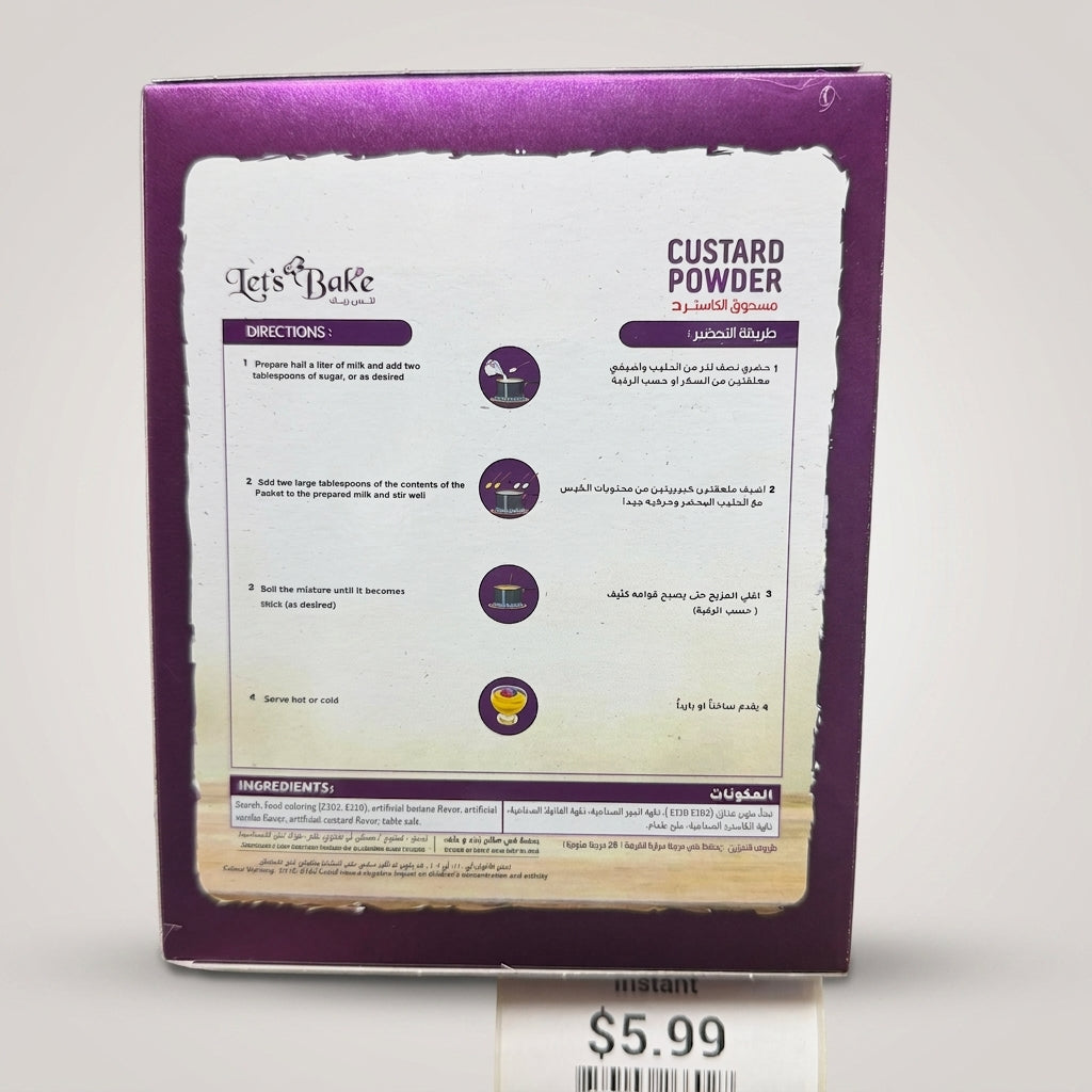 Let's Bake Custard Powder 400g - Notice The Difference