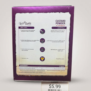 Let's Bake Custard Powder 400g - Notice The Difference