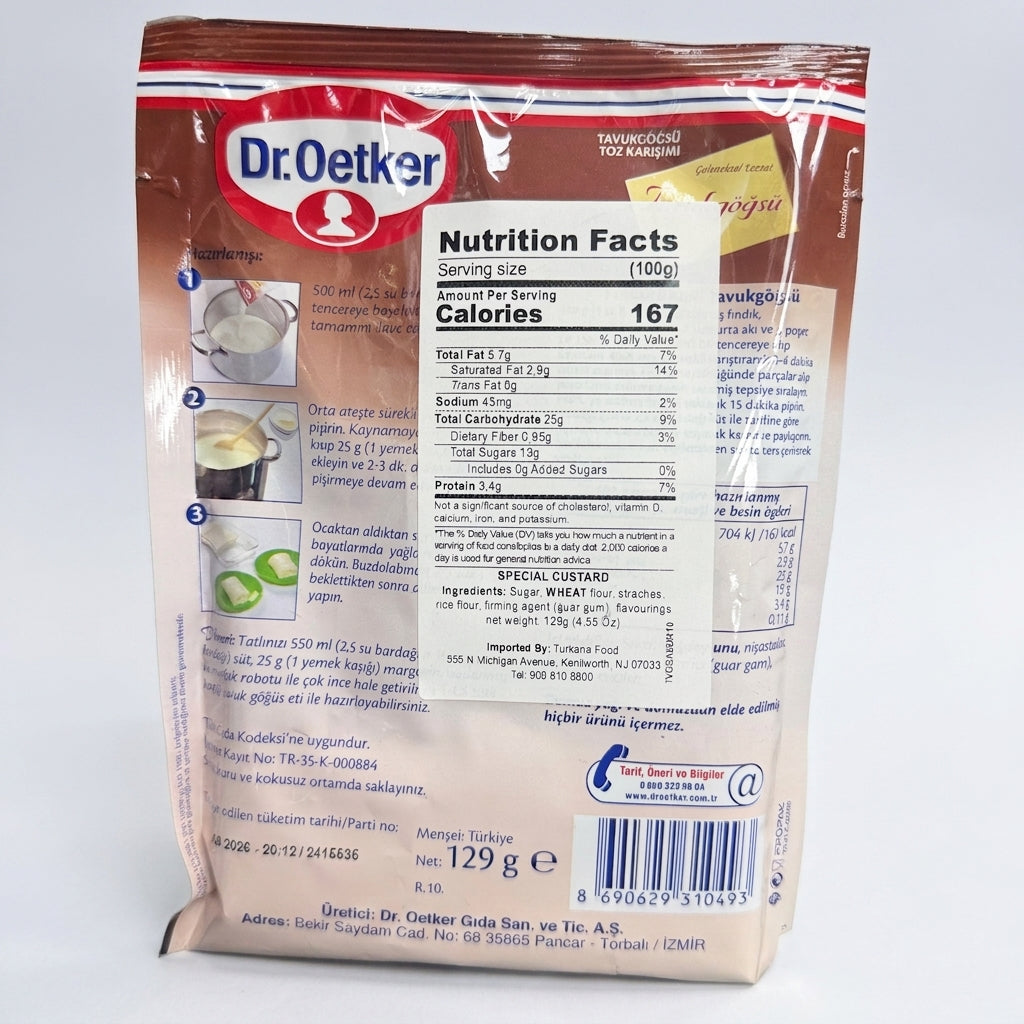 Dr. Oetker Tavukgöğsü 129g - Traditional Turkish Chicken Breast Pudding Mix