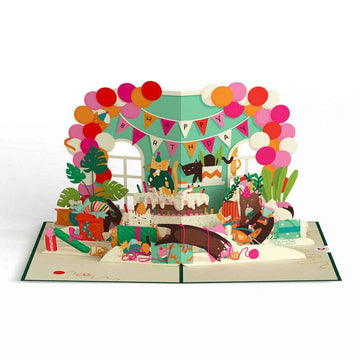 Party Cats Birthday 5''x7'' Card, Birthday Cards