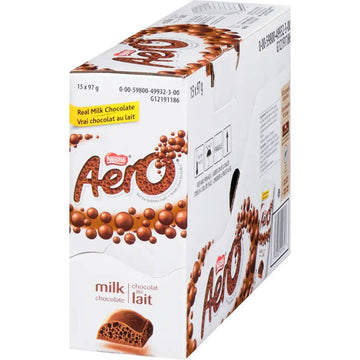 Nestlé Aero Milk Chocolate Bar Case of 97.0 g