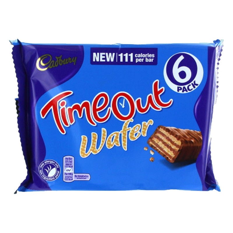 Cadbury Time Out Chocolate Wafer 6-Pack 127.2g