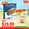 Amazin Choices Premium Seaweed Crunch with Nuts (16 Bars) – Healthy Vegan Snack – Buy for $19.99 Get FREE Dried Chili Mango 3.52oz ($7.99 Value) – Snack Viet