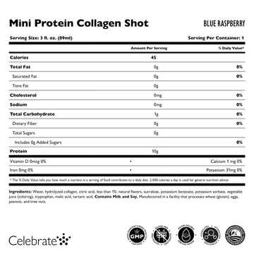 Collagen Mini 10g Protein Shots - Celebrate