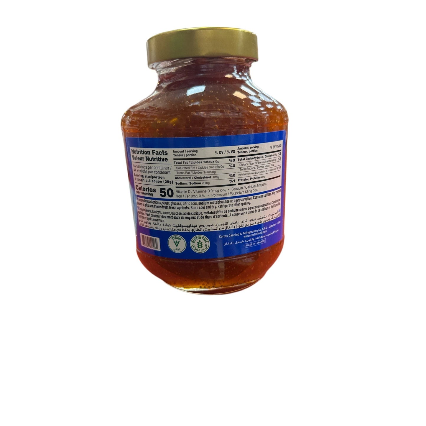 Cortas Apricot Jam 31oz