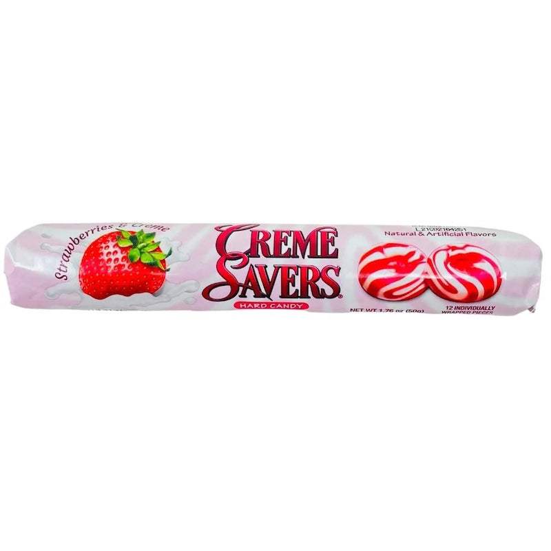 Creme Savers Strawberry Hard Candy, 12 Pieces