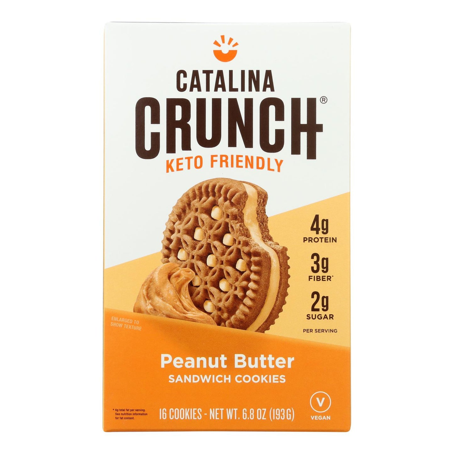 Catalina Crunch - Cookie Sandwich Peanut Butter - Case Of 6-68 Oz(D0102H54E12)