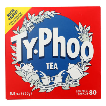 Typhoo Black Tea, 80Ct Bags