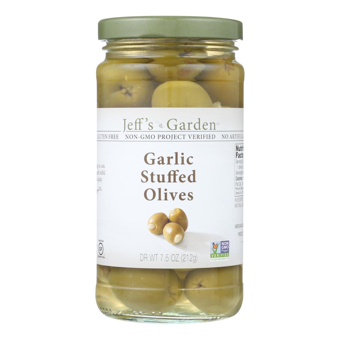 Jeffs Natural Jeffs Natural Garlic Stuffed Olives - Garlic Stuffed Olives - Case Of 6 - 75 Oz(D0102H5Kya6)