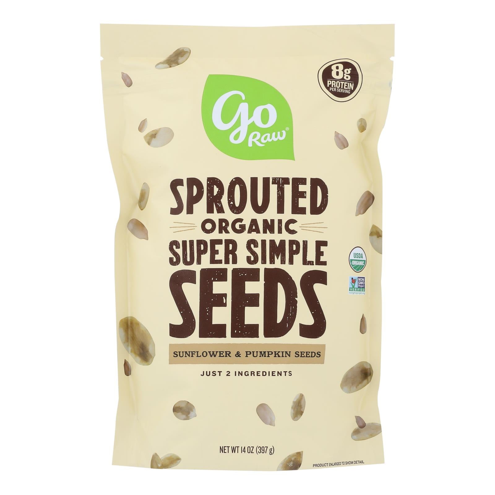 Go Raw Sprouted Seeds, Sprouted Super Simple - Case Of 6 - 14 Oz(D0102H5N4Px)