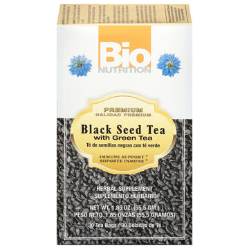 Bio Nutrition Black Seed Tea With Green Tea, 30 Tea Bags, 1.85 Oz (55.5 G)