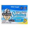 Season Brand Sardines - Skinless And Boneless - In Water - Salt Added - 375 Oz - Case Of 12(D0102H5Wb1J)