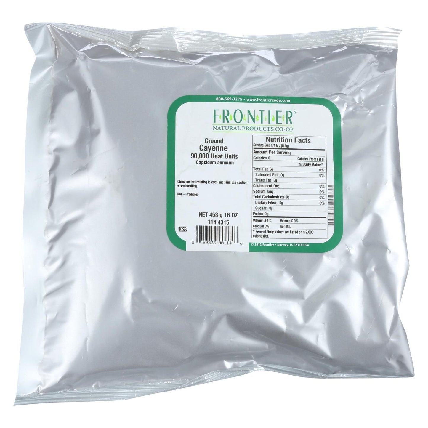Frontier Herb cayenne chili Powder 90000 Hu - Single Bulk Item - 1lb(D0102H5WKIX)