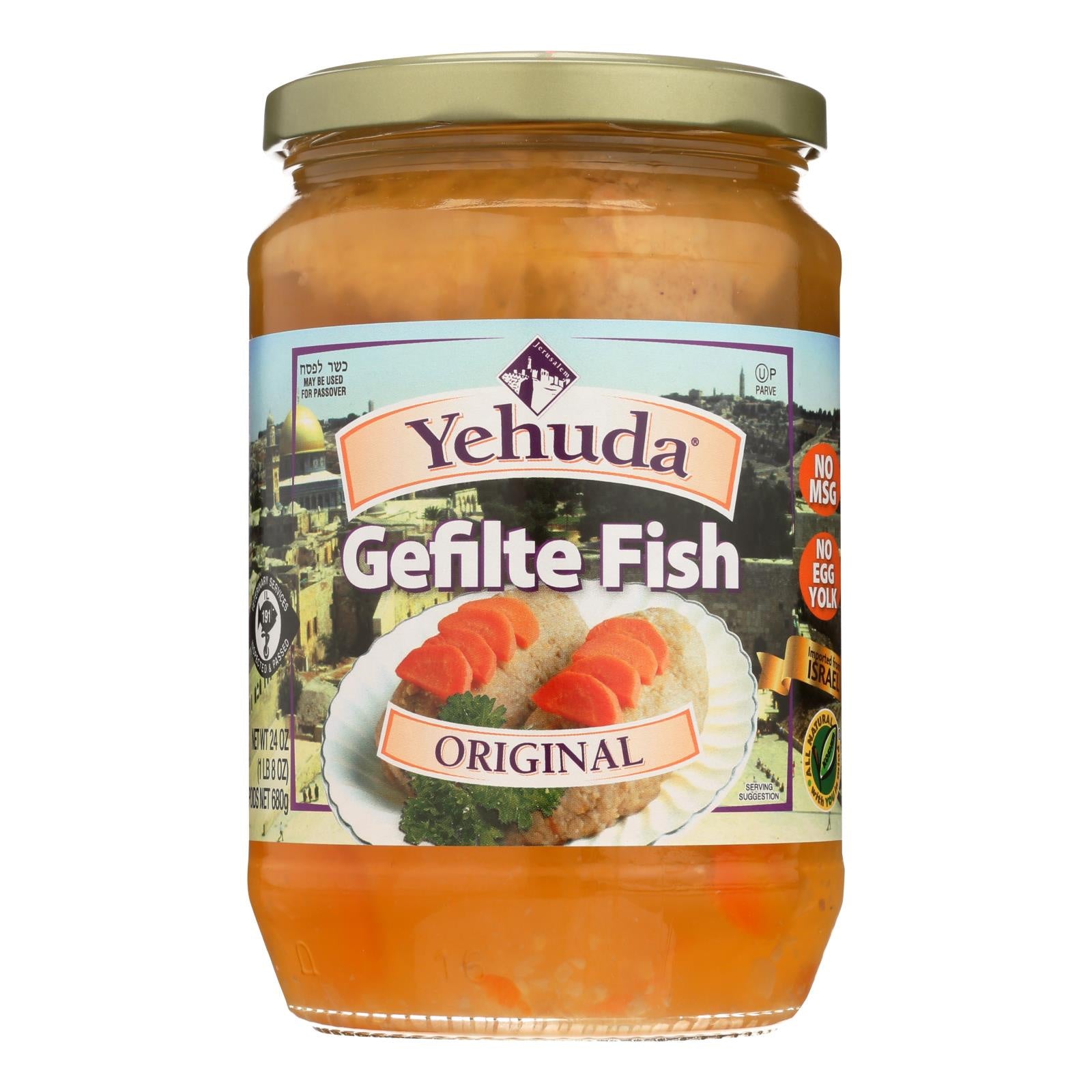 Yehuda Matzo Gelfilte Fish - Original - Case Of 12 - 24 Oz(D0102H5Wya8)