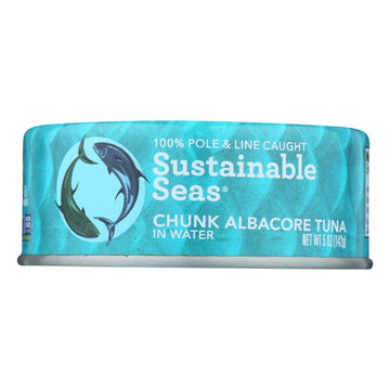 Sustainable Seas - Tuna Albcore Chnk In H2O - Case Of 12 - 5 Oz(D0102H7Aueg.)
