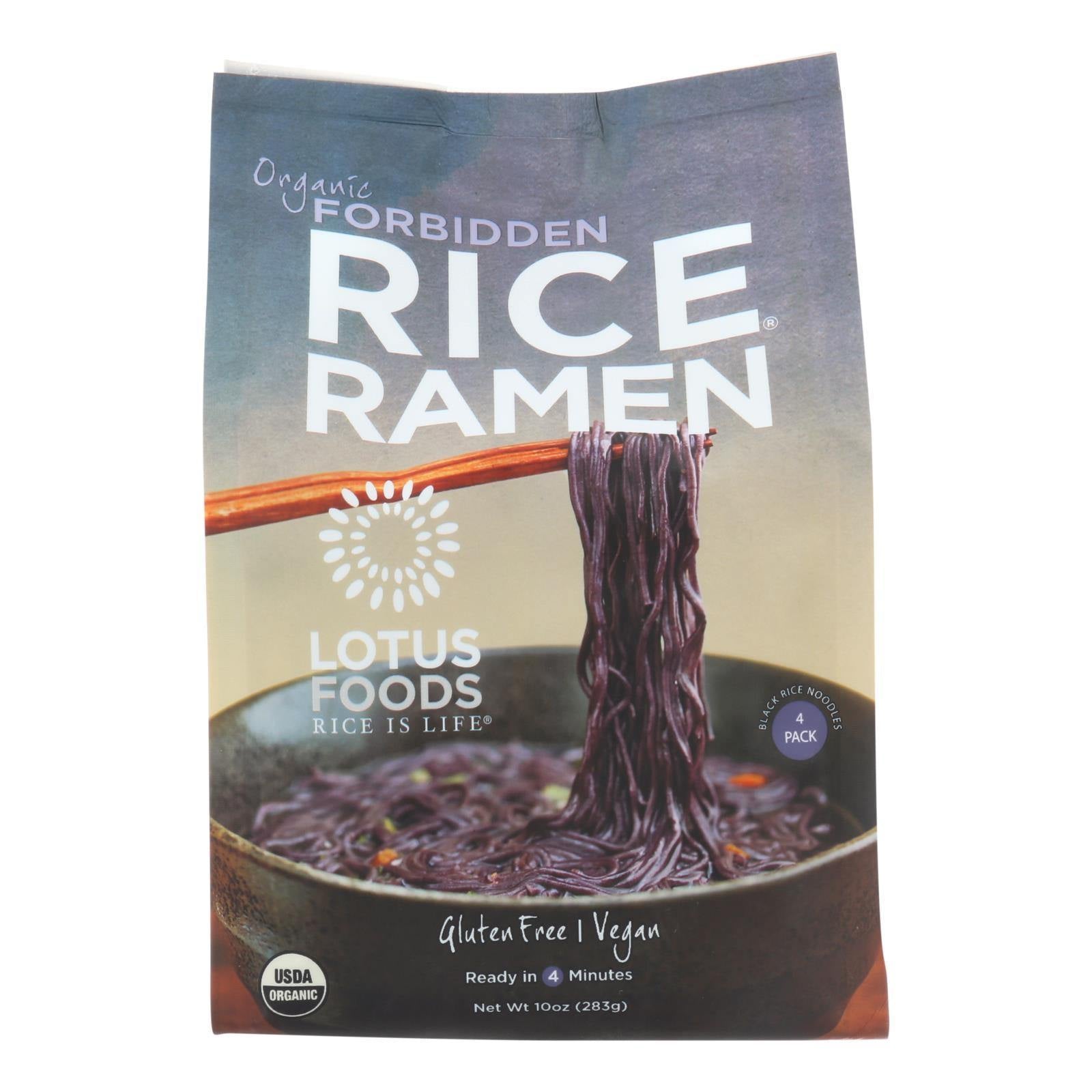Lotus Foods Ramen - Organic - Forbidden Rice - 4 Ramen Cakes - 10 Oz - Case Of 6(D0102Hh3Xe7.)