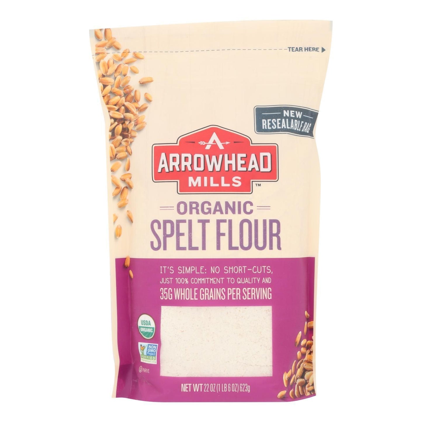 Arrowhead Mills - Organic Spelt Flour - Case of 6 - 22 oz.(D0102HH6FZA.)