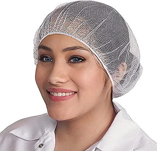 White Nylon Hair Nets 21 Pack Of 100 Disposable Head Caps With Elastic Edge Mesh Stretchable Adult Hairnets For General Use Cook
