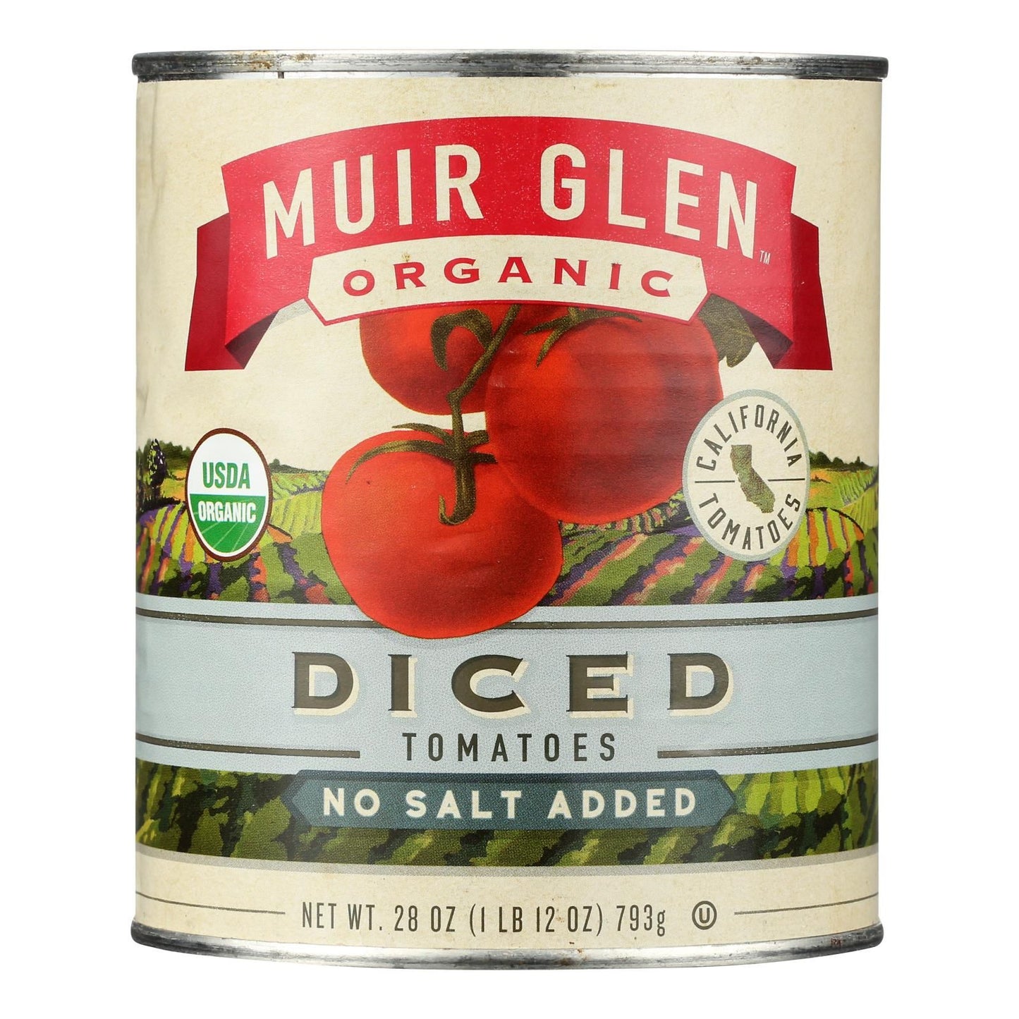 Muir Glen Organic Tomatoes - Diced - No Salt - Case of 12 - 28 oz(D0102HP6VTA.)