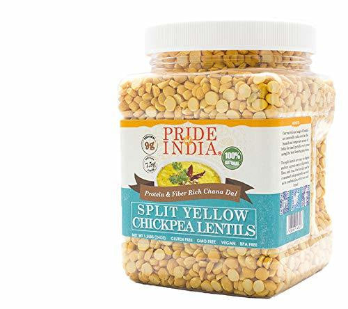 Pride Of India - Indian Split Yellow Chickpea Lentils - Protein & Fiber Rich Chana Dal(D0102HP6XKU.)