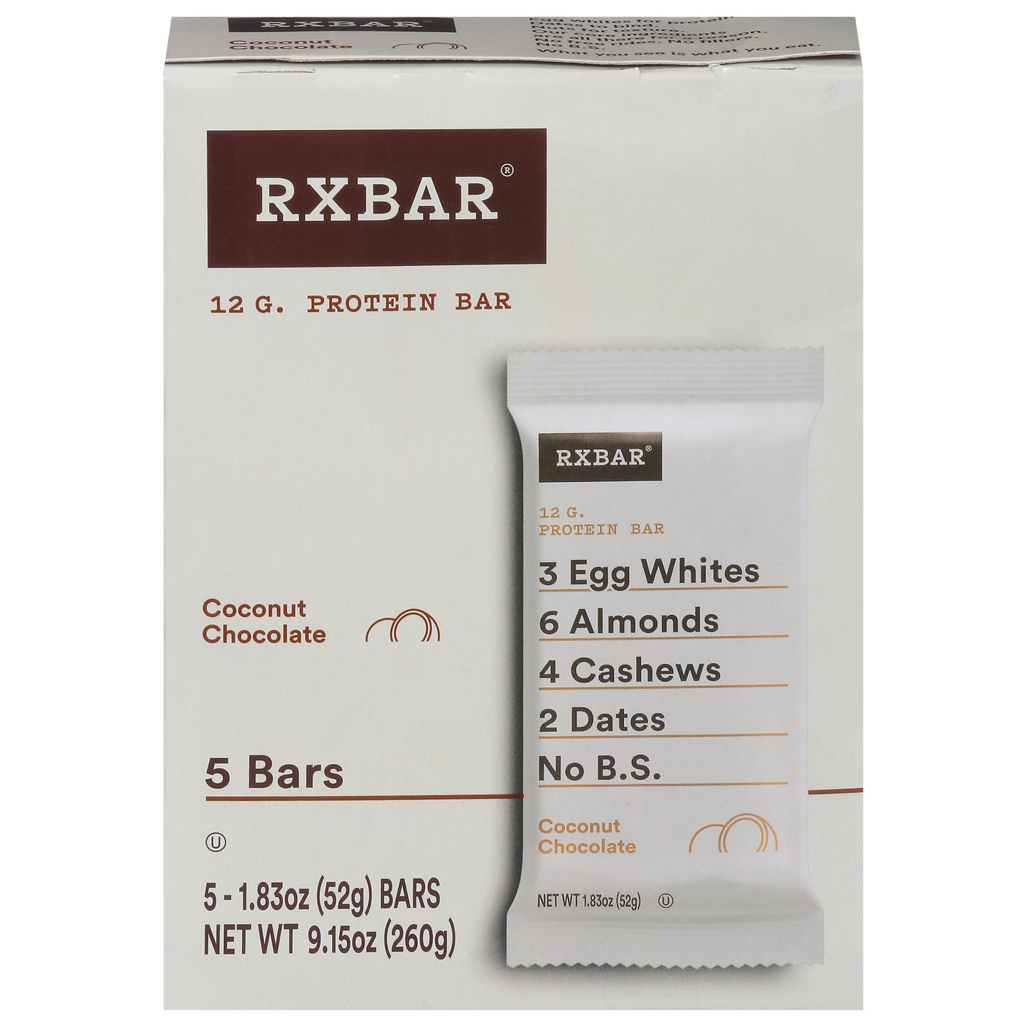 Rxbar - Protein Bar Coconut Chocolate - Case Of 6 - 5/1.83Oz