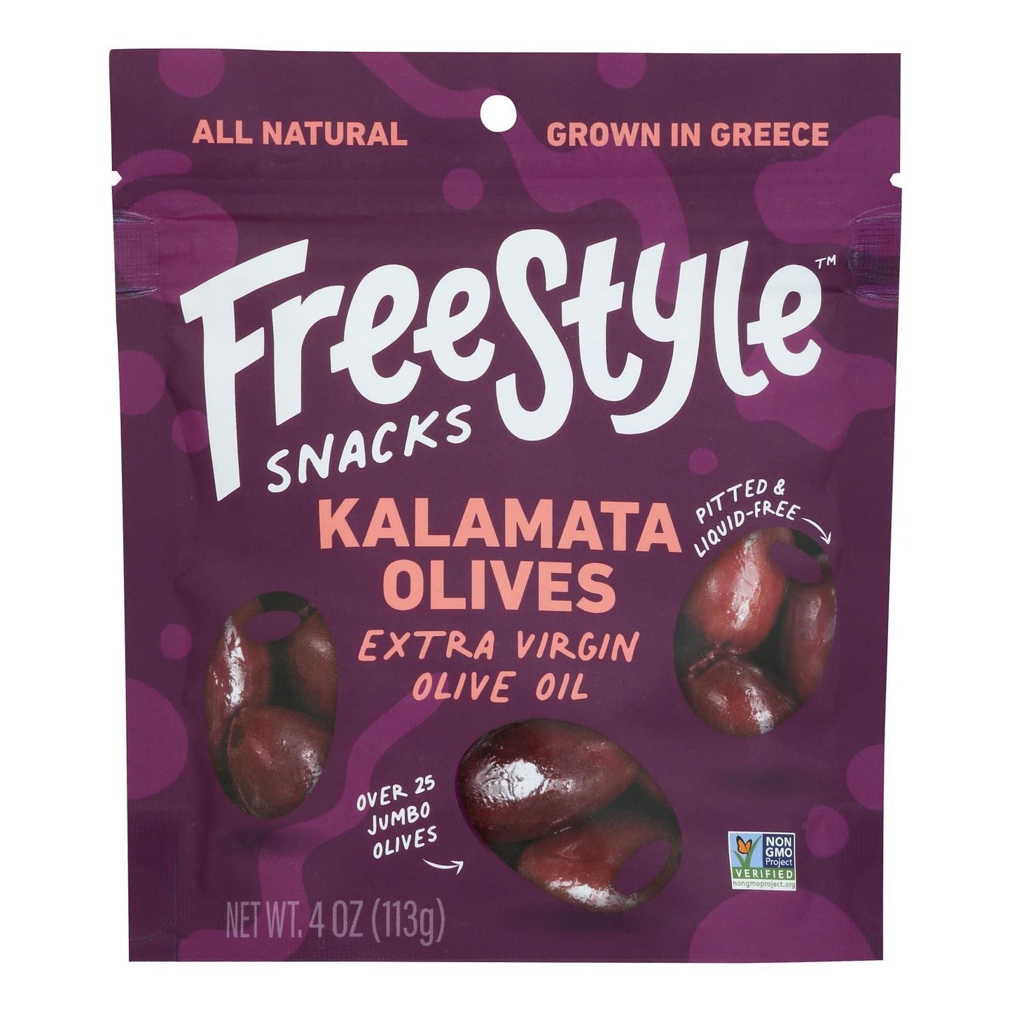Freestyle Snacking - Olives Kalamata Extra Virflavor Blend Olive Oil - Case Of 6-4 Ounces