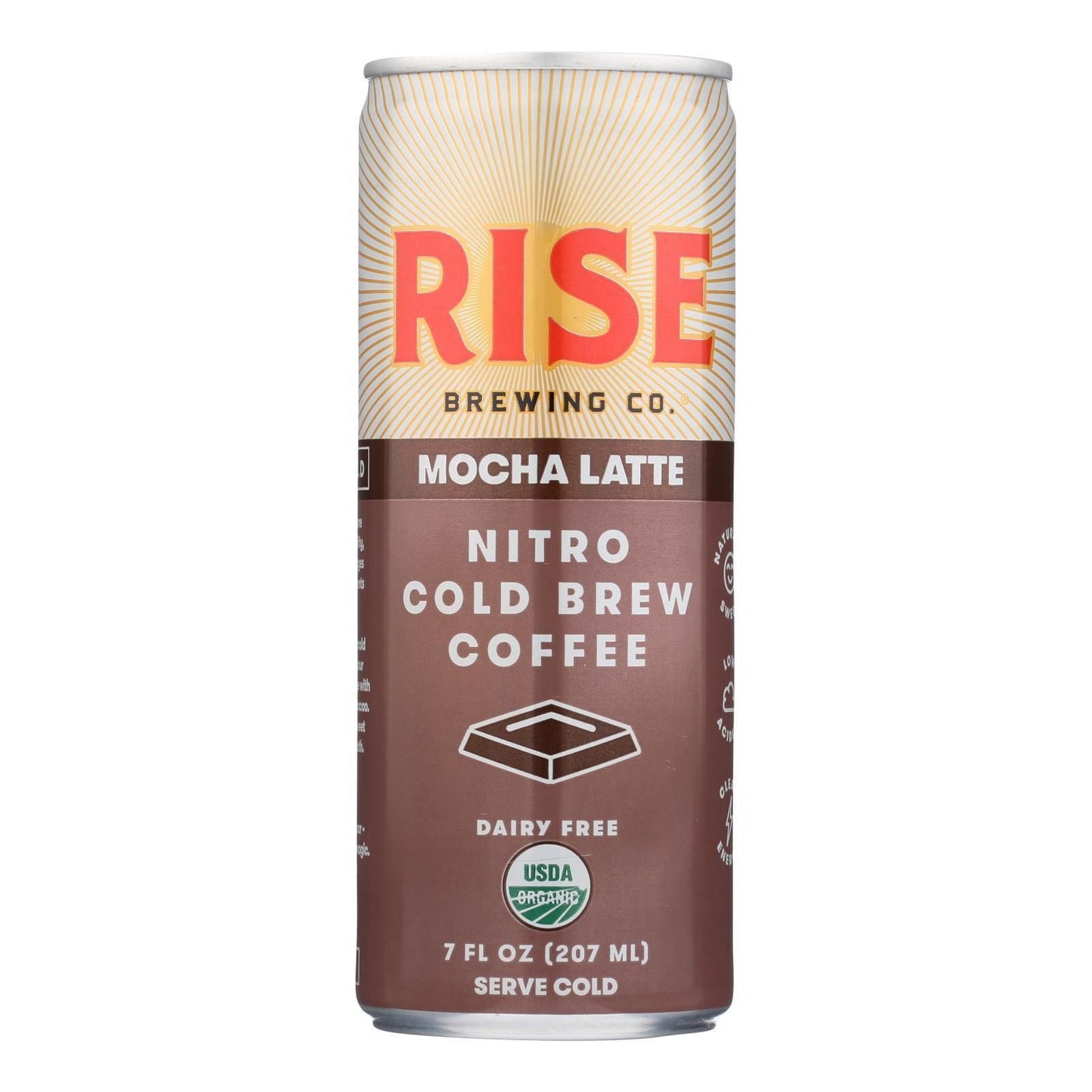 Rise Brewing Co. Mocha Latte Nitro Cold Brew Coffee, Mocha Latte - Case of 12 - 7 FZ(D0102HX29V7.)