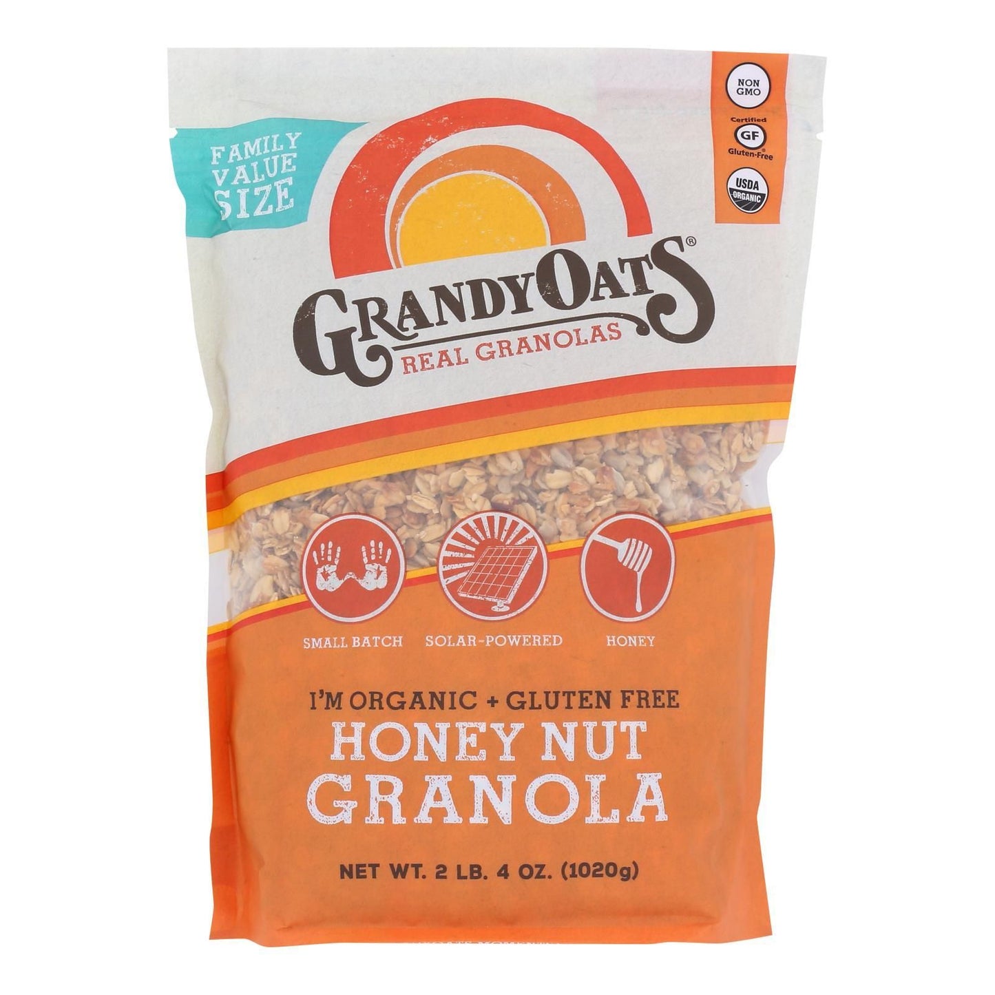 Grandyoats Granola Gluten-Free Honey Nut - Case of 4 - 36 OZ(D0102HX2U9W.)