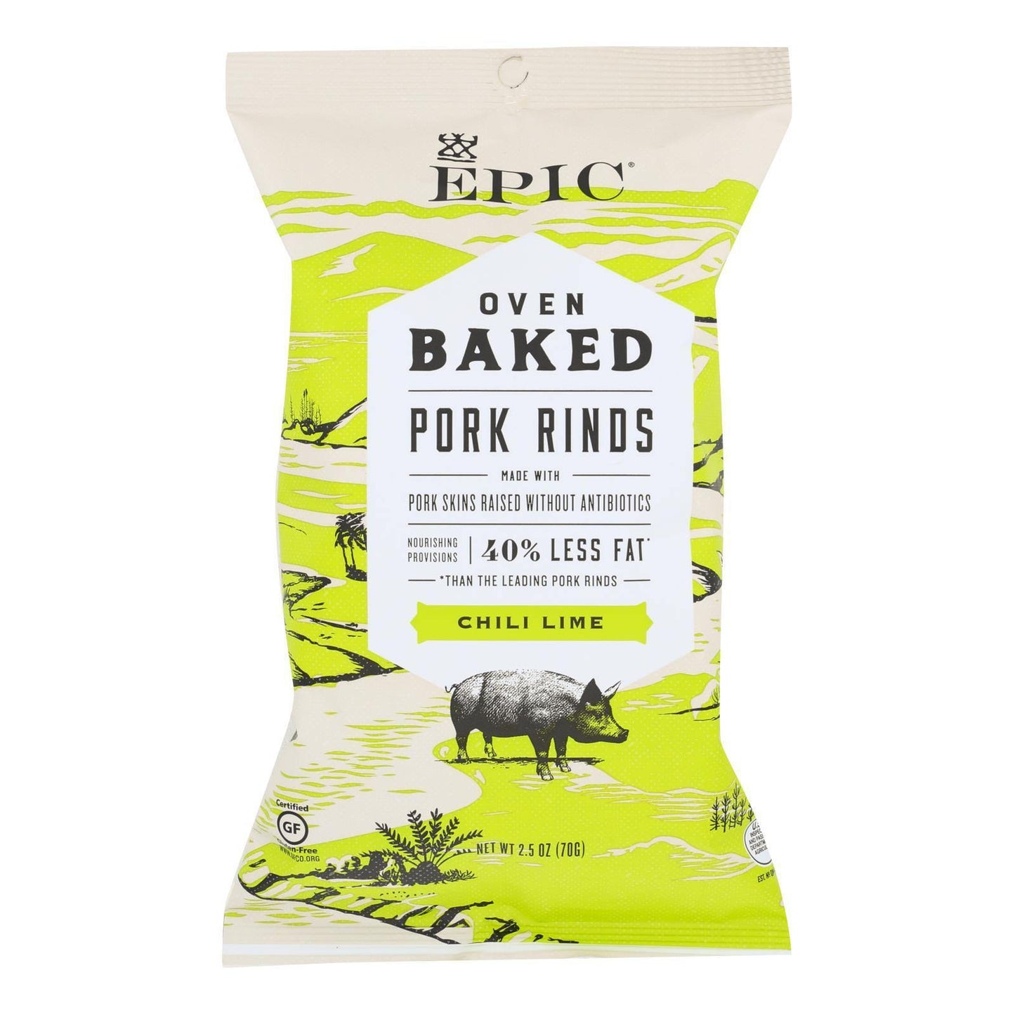 Epic Chili Lime Oven Baked Pork Rinds - Case Of 12 - 2.5 Oz(D0102Hx7A5V.)