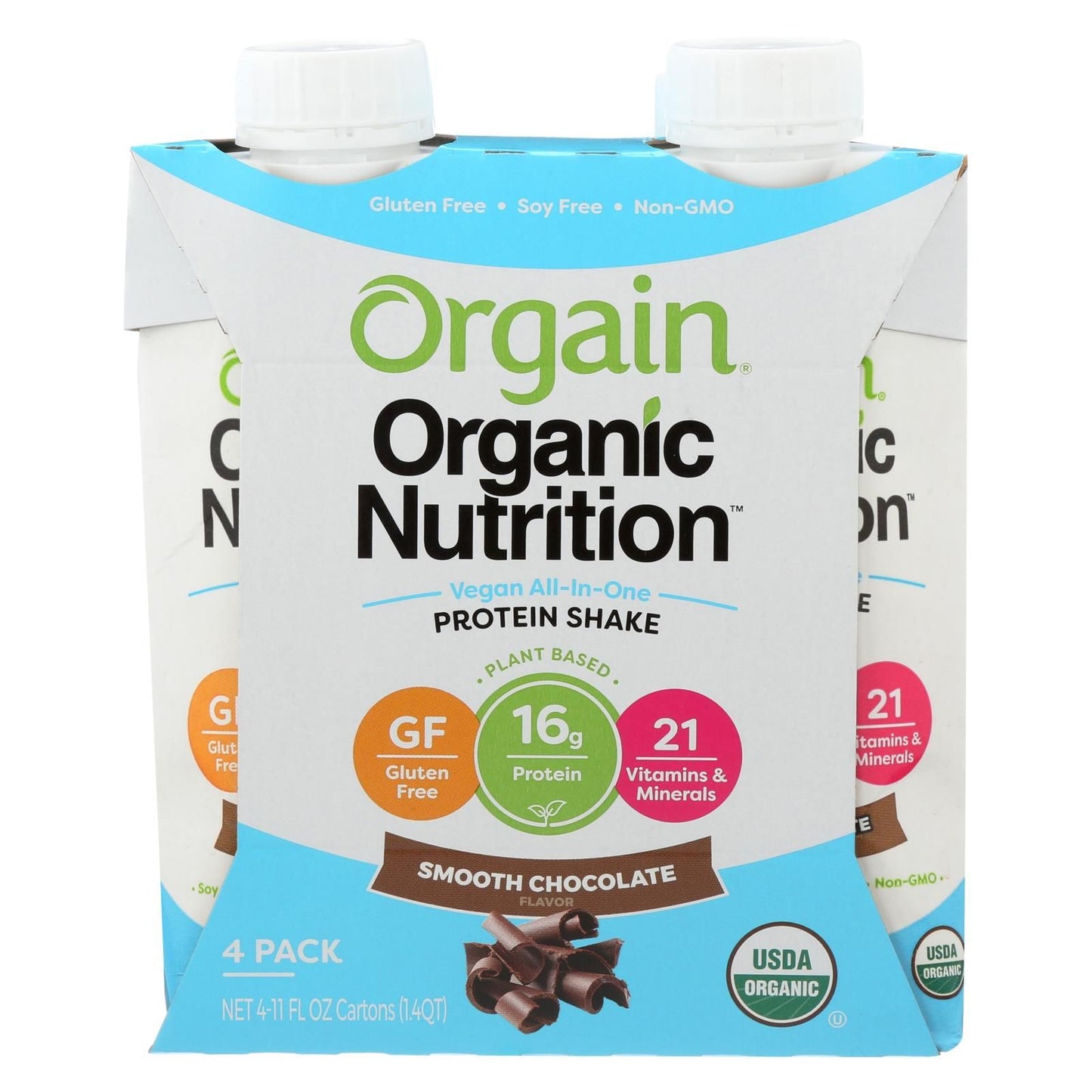 Our Organic Vegan Protein Shakes - Case of 3 - 4/11 FZ(D0102HX7PIA.)