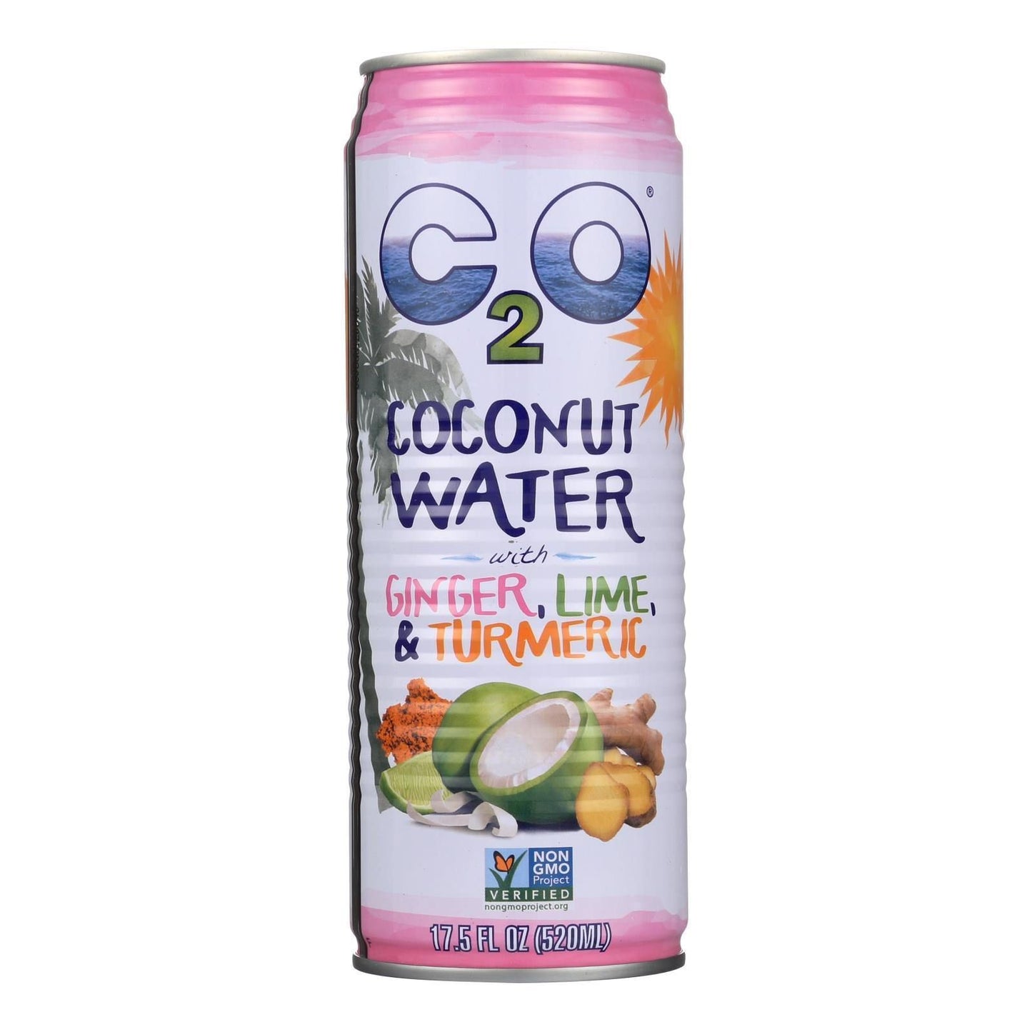 C2O - Pure Coconut Water - Ginger Lime and Tumeric - Case of 12 - 17.5 fl oz.(D0102HX7RAY.)