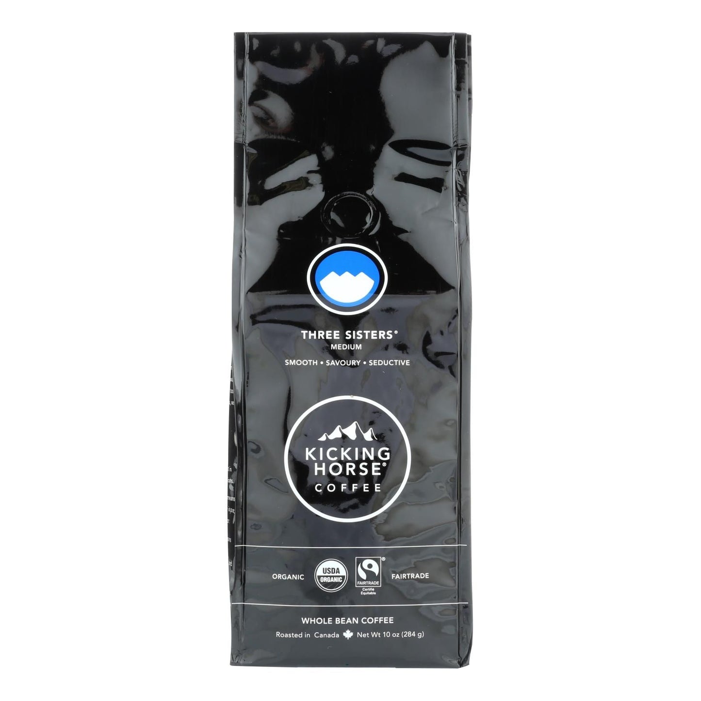 Kicking Horse Coffee - Organic - Whole Bean - Three Sisters - Medium Roast - 10 Oz - Case Of 6(D0102Hx84T2.)