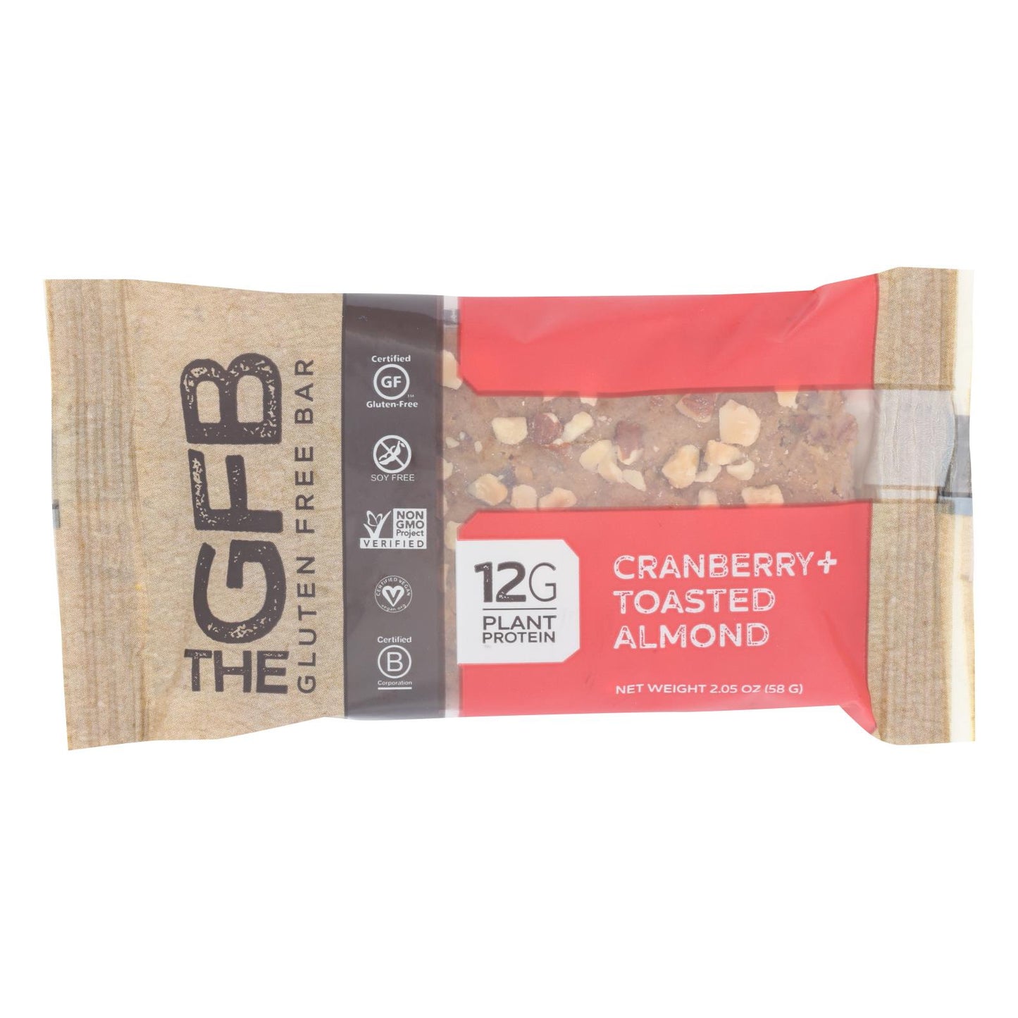 The Gluten Freeb Bar - Cranberry Toasted Almond - Gluten Free - Case Of 12 - 2.05 Oz(D0102Hx8F8T.)
