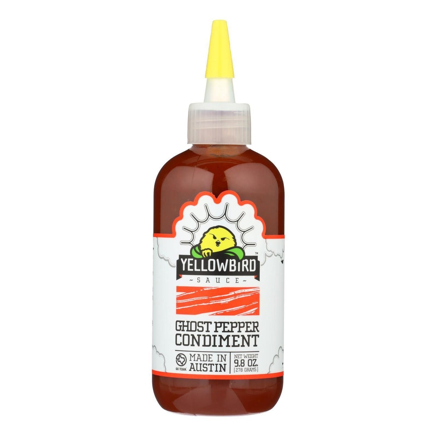 Yellowbird Sauce Ghost Pepper Condiment - Case of 6 - 9.8 OZ(D0102HXP19Y.)