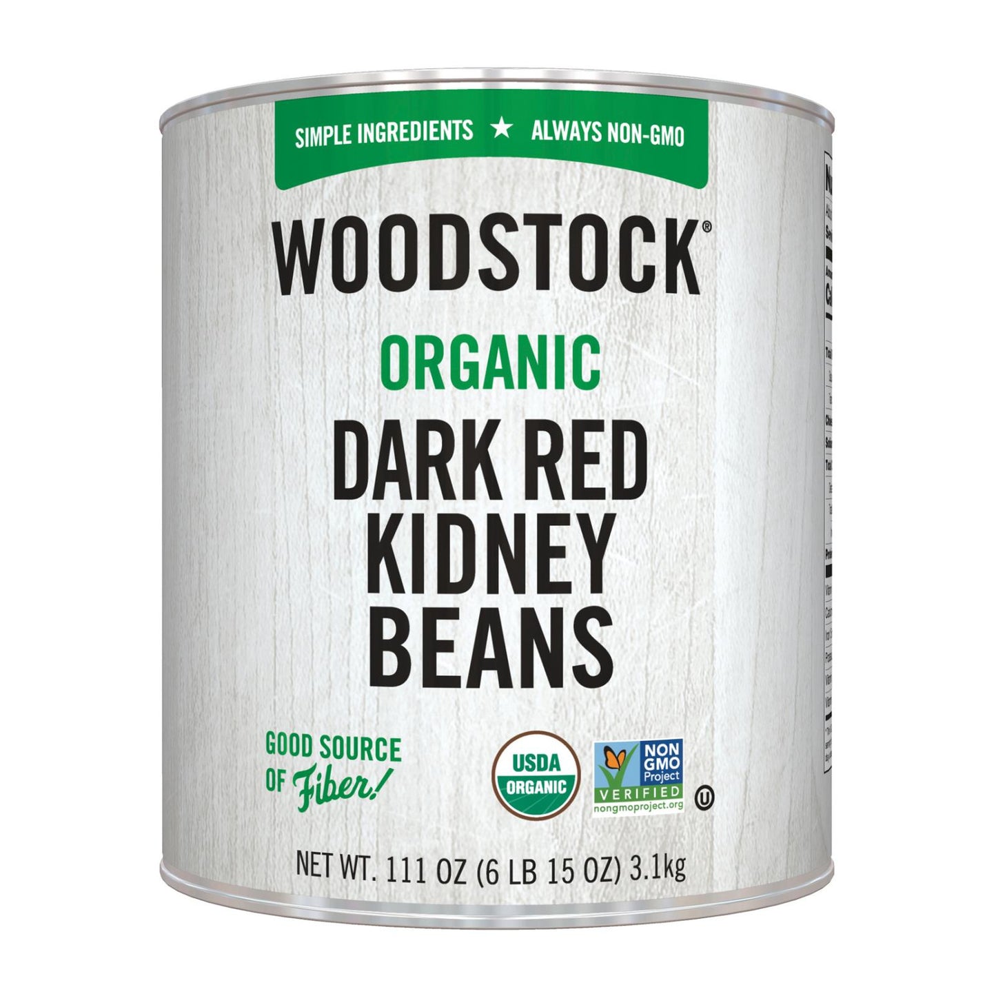 Woodstock Organic Dark Red Kidney Beans - Case Of 6 - 111 Oz(D0102Hxw57P.)