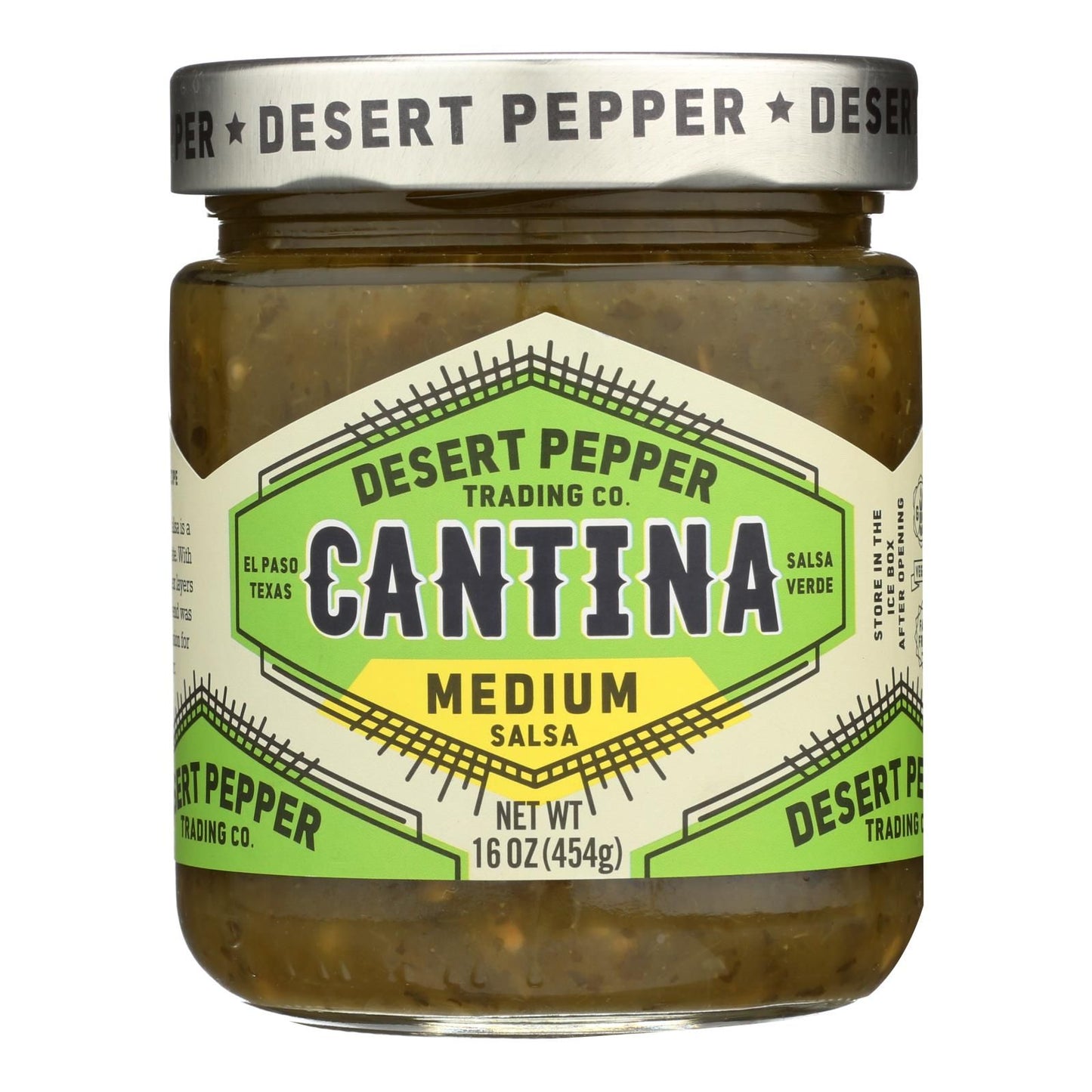 Desert Pepper Trading - Salsa - Cantina - Med - Green - Case of 6 - 16 oz(D0102HXWPIX.)
