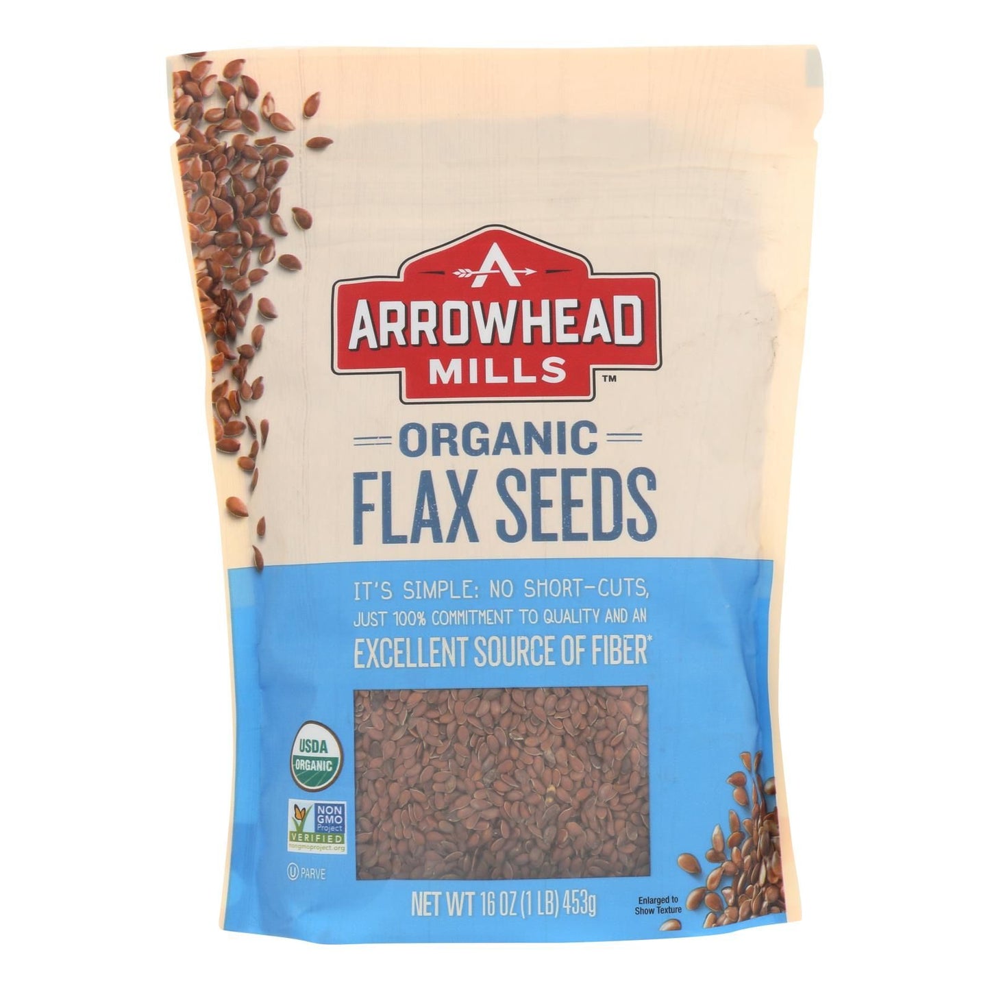 Arrowhead Mills - Organic Flax Seeds - Case of 6 - 16 oz.(D0102HXWY2J.)