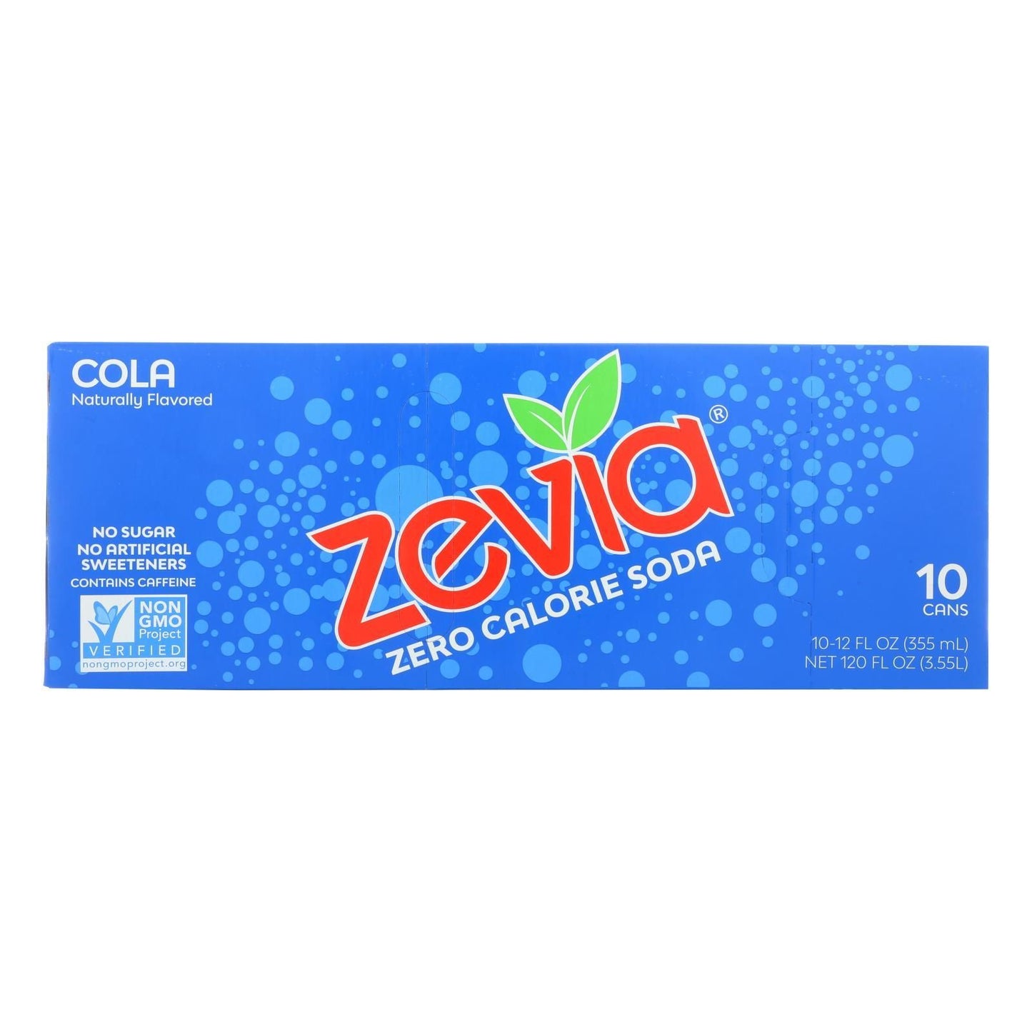 Zevia Zero Calorie Soda, Cola Flavor, 12 Fl Oz (Pack of 10)