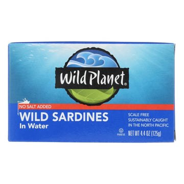 Wild Planet Sardines In Water - Case Of 12 - 4.375 Oz.(D0102Hxxcea.)