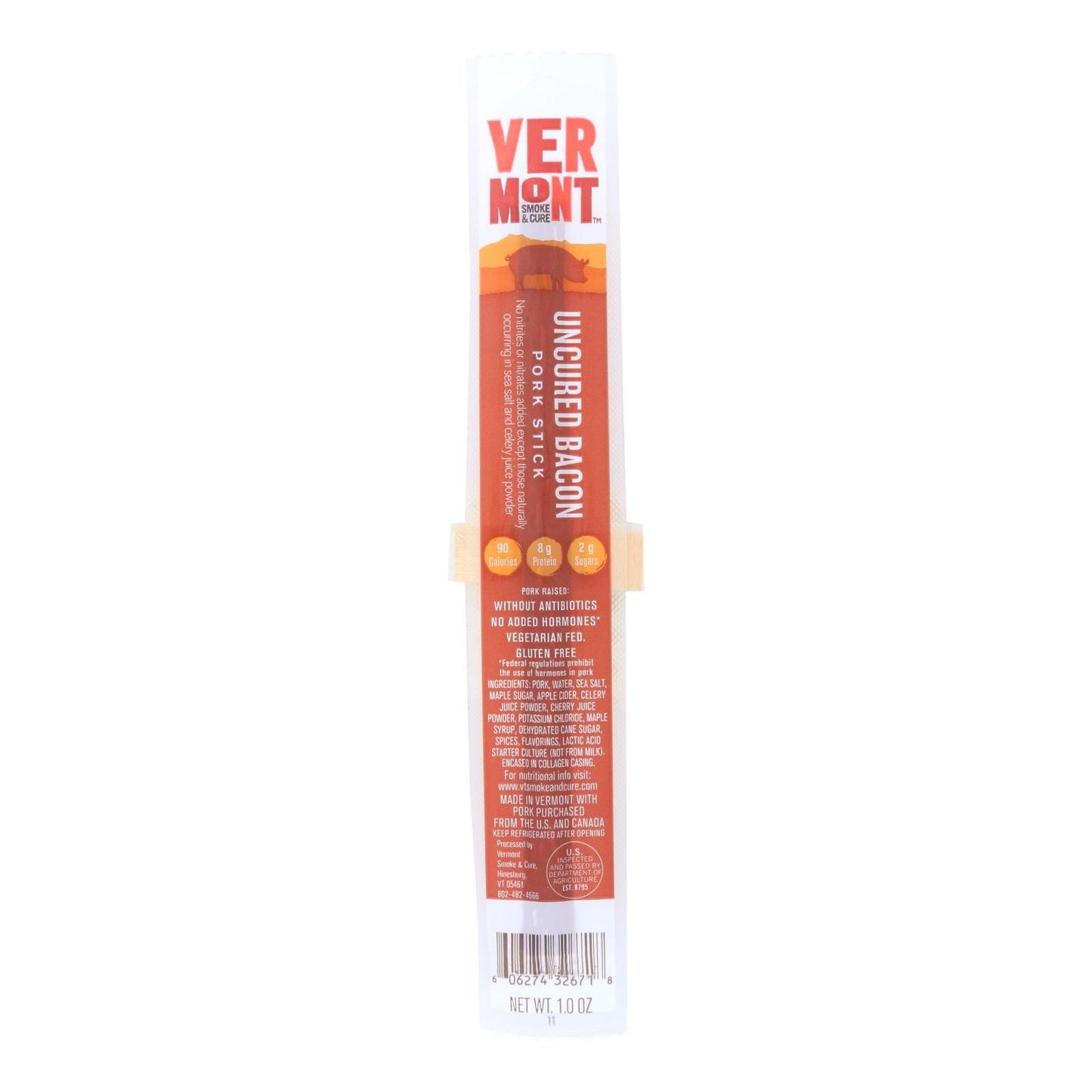 Vermont Smoke And Supports Wellness Pork Stick - Unsupports Wellnessd Bacon - Case Of 24 - 1 Oz(D0102Hxxvcv.)