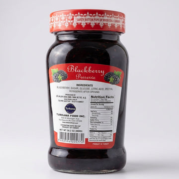 Tunas Blackberry Preserve 28.2 oz - Turkish Fruit Jam