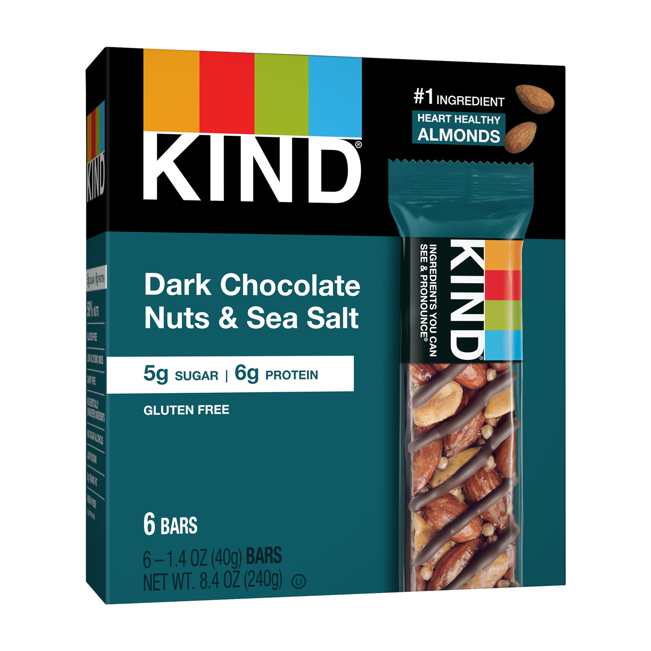 Kind Dk Choc Nuts Ssalt ( 10 X 6 Oz )