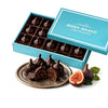 Andy Anand Vegan Belgian Dark Chocolate Figs - 24 Pc Gift Box, Premium 60% Cocoa Butter, Dairy-Free Gourmet Confection, Perfect for Birthday, Valentine’s & Anniversary Gifts - Handcrafted in California