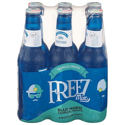 Freez Mix – Blue Hawaii Carbonated Drink 6 x 275ml Bottles