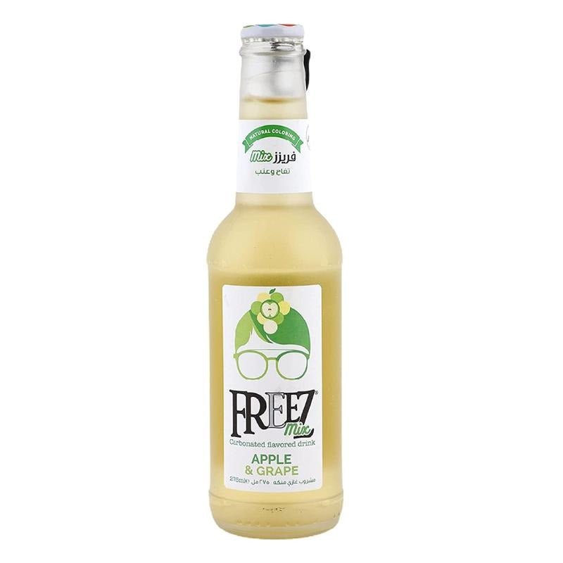 Freez Carbonated Apple & Grape Drink Glass Bottle