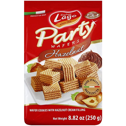 Gastone Lago Hazelnut Wafers Party Bag – 8.82 Oz