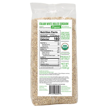 L’Oro Del Sud, Organic Italian White Hulled Sorghum, 52.9 oz (1.5 kg)