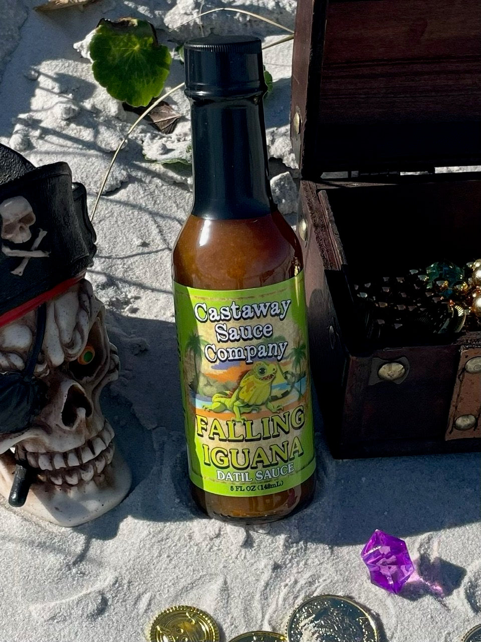 Falling Iguana — Castaway Sauce Company