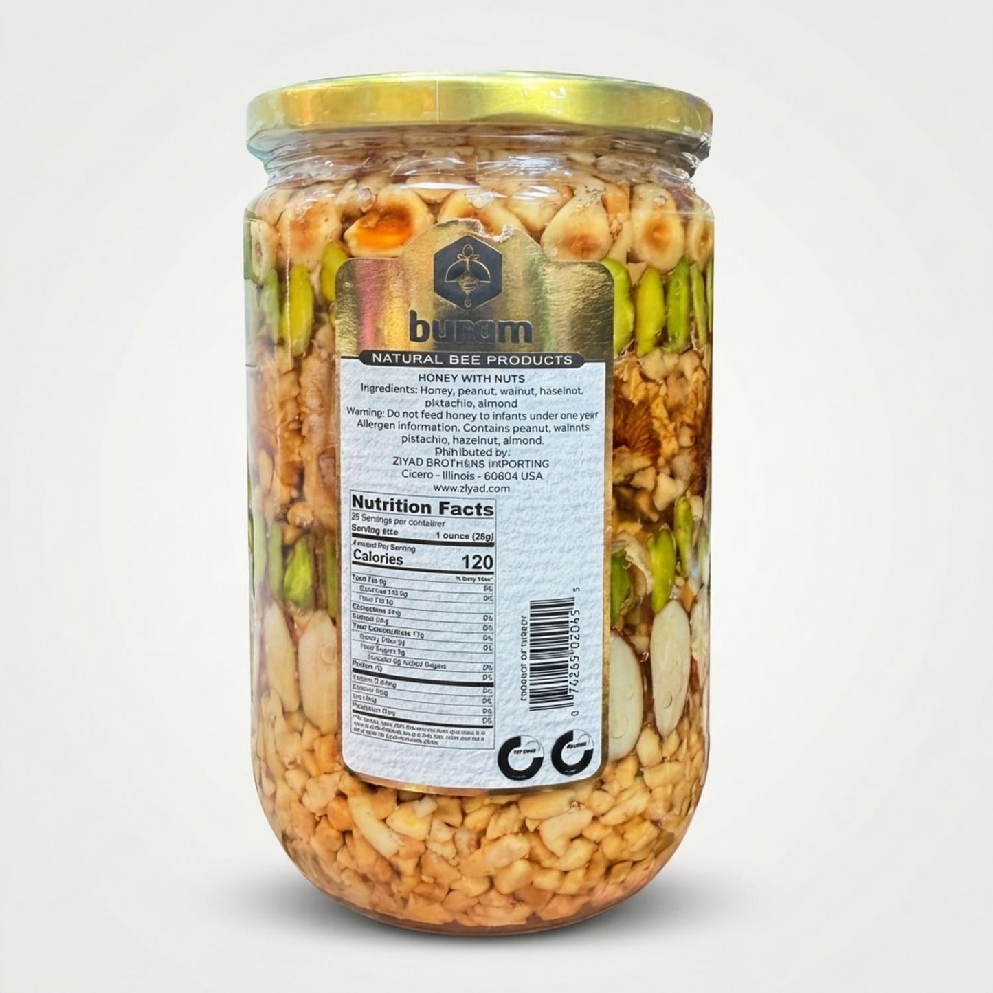 Honey with Nuts by Buram (750g)